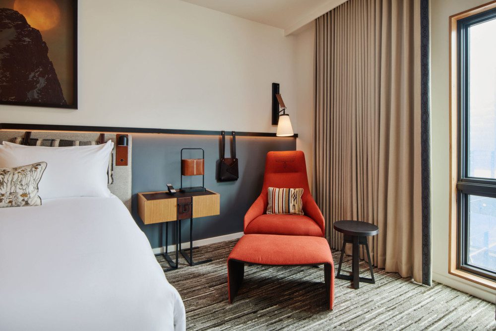 Chair with Ottoman in Guestroom