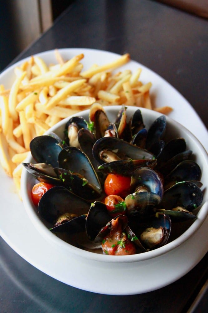 Mussels at Bistro.