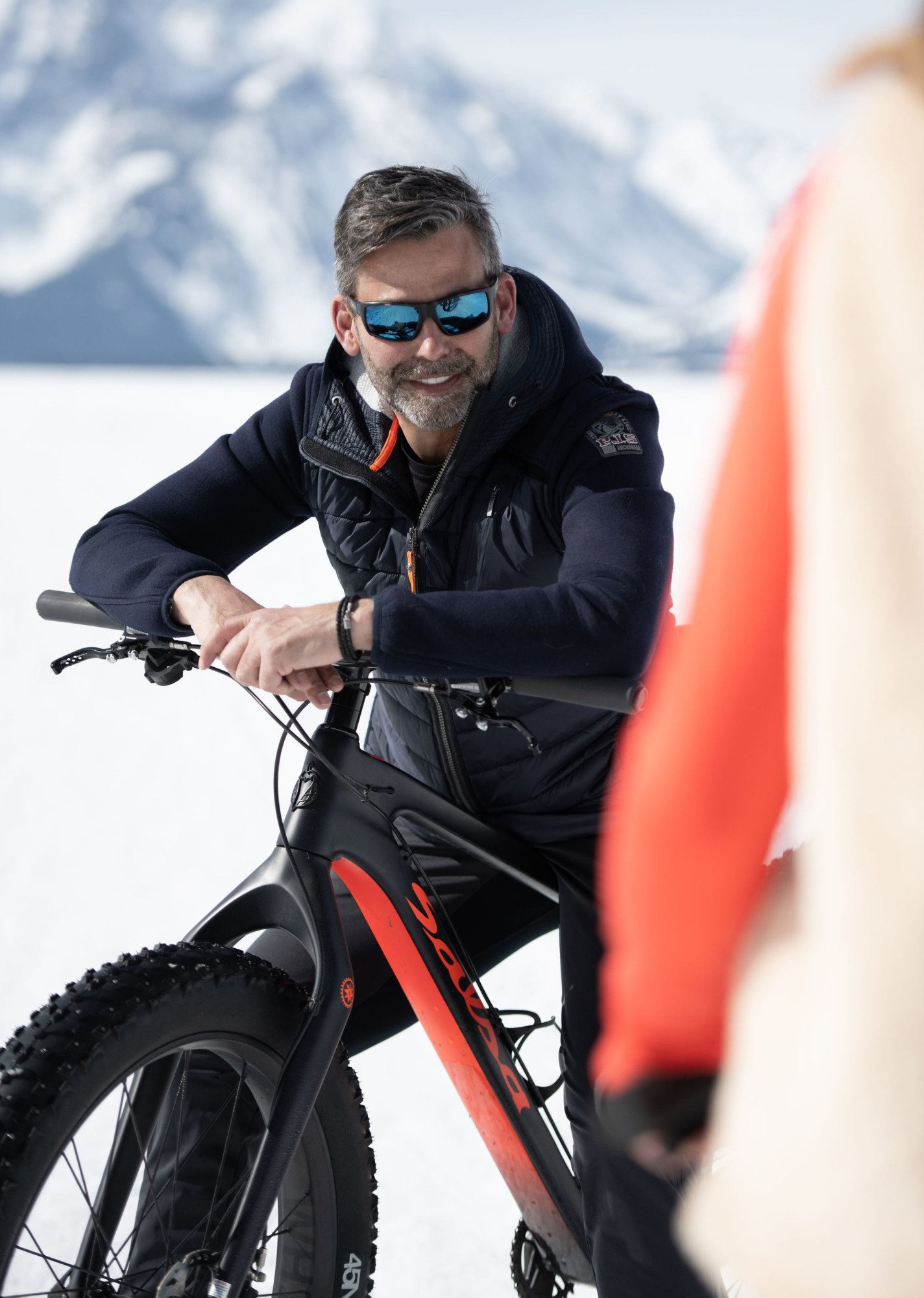 Couple Fat Biking In Jackson Hole
