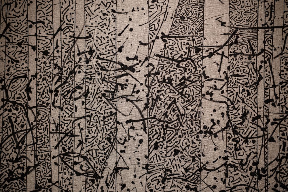 Hotel room wall art.