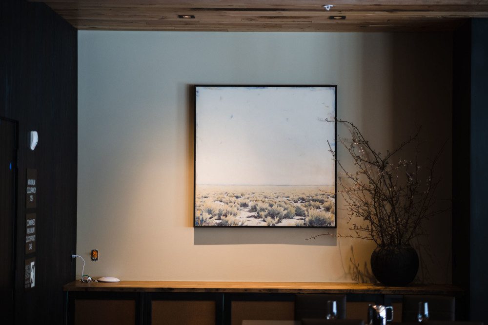 Interior design and art work.