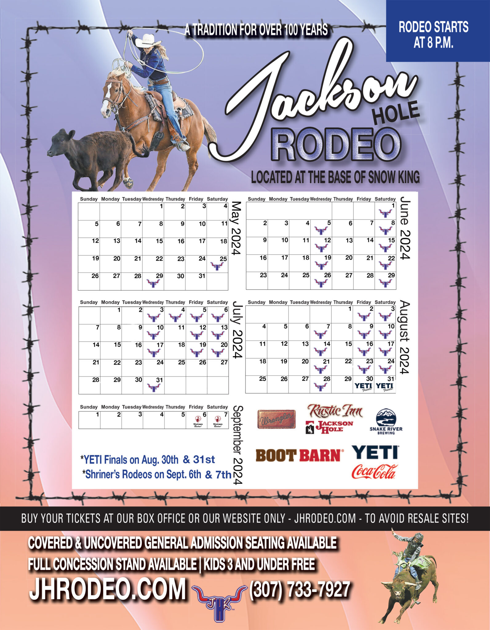 2024 Jackson Hole Rodeo Schedule