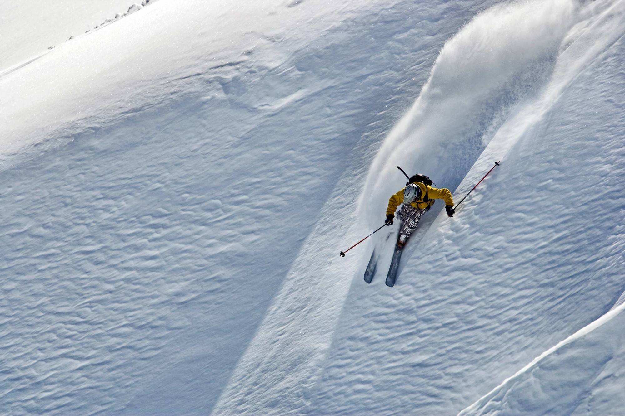 Skier In Powder Snow