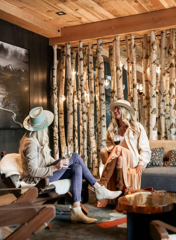 Women Enjoying Wine at The Cloudveil