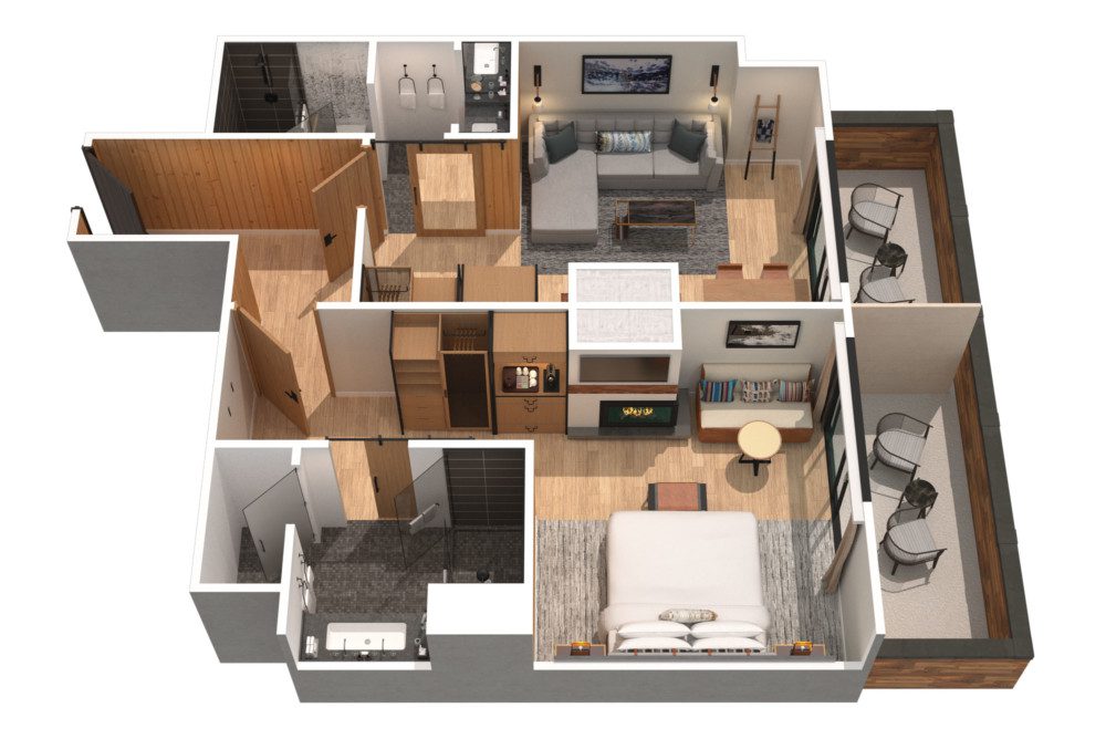 The Cloudveil Suite Floorplan