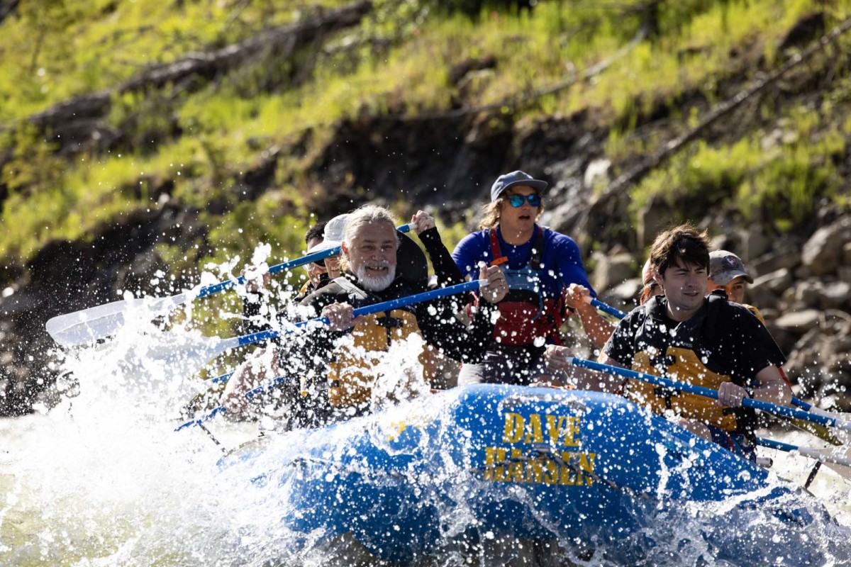 Dave Hansen whitewater rafting trip